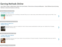 Tablet Screenshot of earningmethodsonline.com